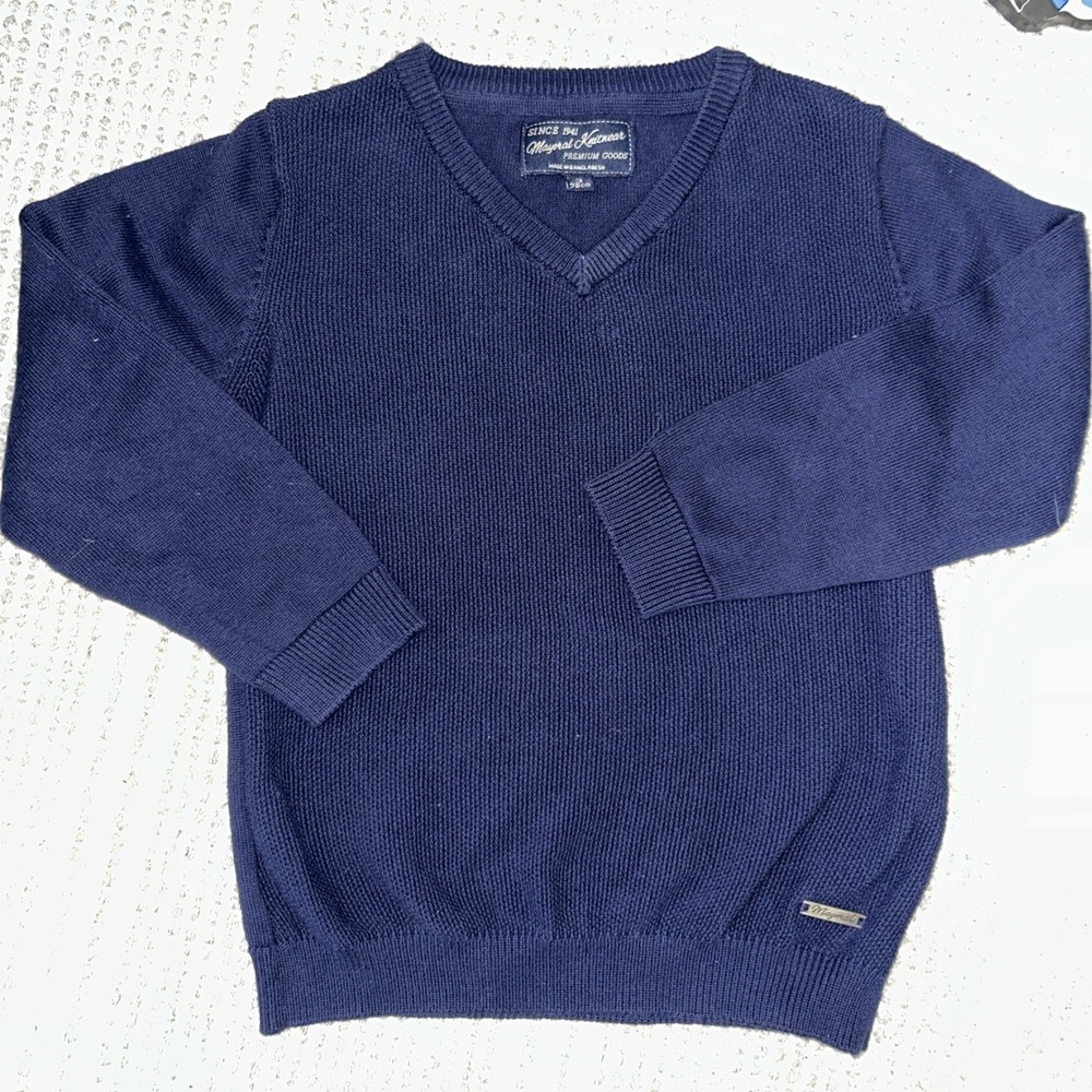 Mayoral Knitwear Toddler 3T navy pullover cotton sweater size EUC